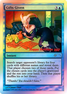 【Foil】《Gifts Given》(ホリデープロモカード)[流星マーク] 青