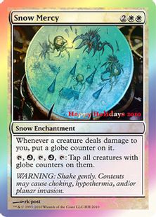 【Foil】《Snow Mercy》(ホリデープロモカード)[その他プロモ] 白