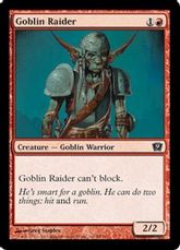 《ゴブリンの略奪者/Goblin Raider》[9ED] 赤C