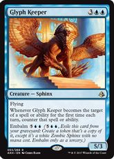 【Foil】■プレリリース■《象形の守り手/Glyph Keeper》[AKH-PRE] 青R