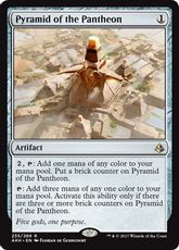 【Foil】■プレリリース■《神々のピラミッド/Pyramid of the Pantheon》[AKH-PRE] 茶R