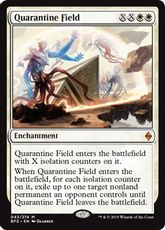 【Foil】■プレリリース■《隔離の場/Quarantine Field》[BFZ-PRE] 白R