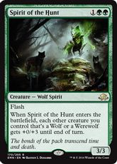 【Foil】■プレリリース■《狩りの精霊/Spirit of the Hunt》[EMN-PRE] 緑R