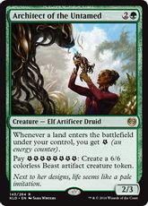 【Foil】■プレリリース■《獣性を築く者/Architect of the Untamed》[KLD-PRE] 緑R