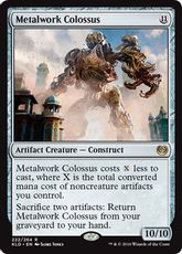 【Foil】■プレリリース■《金属製の巨像/Metalwork Colossus》[KLD-PRE] 茶R