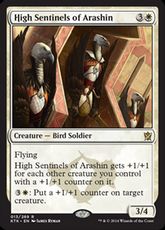 【Foil】■プレリリース■《アラシンの上級歩哨/High Sentinels of Arashin》[KTK-PRE] 白R