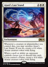 【Foil】■プレリリース■《アジャニ最後の抵抗/Ajani's Last Stand》[M19-PRE] 白R