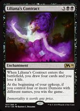 【Foil】■プレリリース■《リリアナの契約/Liliana's Contract》[M19-PRE] 黒R