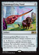 【Foil】■プレリリース■《異形化するワンド/Transmogrifying Wand》[M19-PRE] 茶R