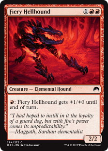 (284)《焦熱のヘルハウンド/Fiery Hellhound》[ORI] 赤C