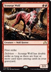 【Foil】■プレリリース■《災いの狼/Scourge Wolf》[SOI-PRE] 赤R