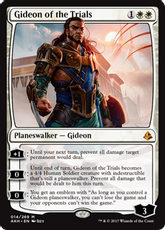 【Foil】《試練に臨むギデオン/Gideon of the Trials》[AKH] 白R