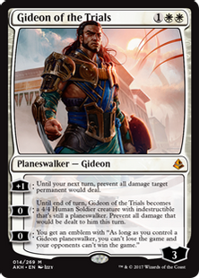 《試練に臨むギデオン/Gideon of the Trials》[AKH] 白R