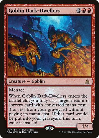 【Foil】《ゴブリンの闇住まい/Goblin Dark-Dwellers》(BOXプロモ)[OGW-P] 赤R