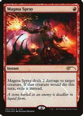 【Foil】《マグマのしぶき/Magma Spray》(FNM)[流星マーク] 赤C