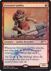 【Foil】《激情のゴブリン/Frenzied Goblin》(FNM)[流星マーク] 赤