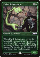 【Foil】《エルフの再生者/Elvish Rejuvenator》(FNM)[M19-P] 緑C