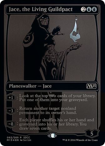 【Foil】《ギルドパクトの体現者、ジェイス/Jace, the Living Guildpact》(SDCC2014)[M15-P] 青R