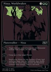 世界を目覚めさせる者、ニッサ/Nissa, Worldwaker》[M15] 緑R | 日本