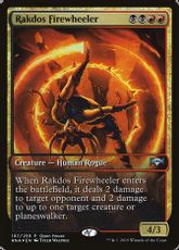 【Foil】《ラクドスの火輪使い/Rakdos Firewheeler》(Open House)[RNA-P] 金U