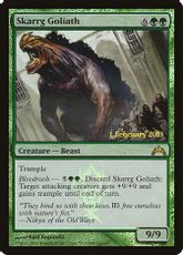 【Foil】《スカルグの大巨獣/Skarrg Goliath》(発売記念)[GTC-P] 緑R