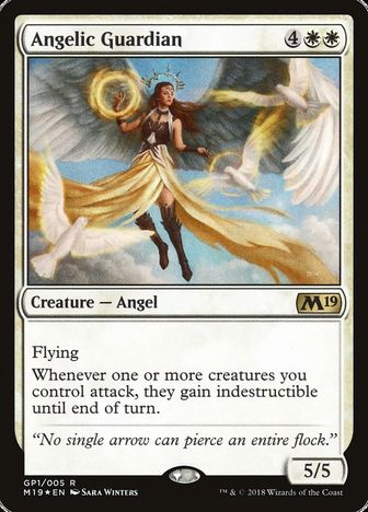 【Foil】《Angelic Guardian》(GP1/005)[M19-P] 白R