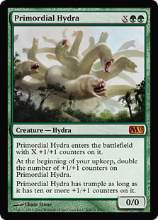 《始源のハイドラ/Primordial Hydra》(基本セット系プロモ)[M13-P] 緑R