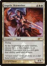 【Foil】《天使の散兵/Angelic Skirmisher》(リセールプロモ)[流星マーク] 白R