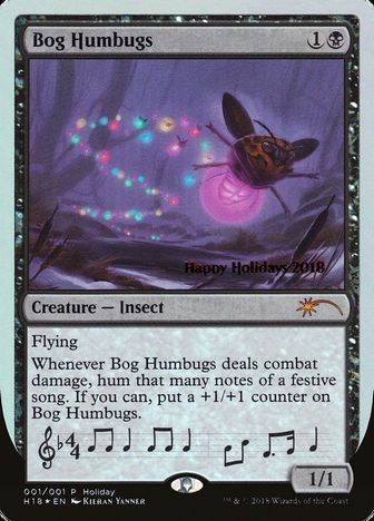 【Foil】《Bog Humbugs》(ホリデープロモカード)[流星マーク] 黒R