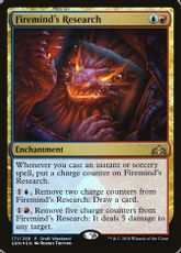 【Foil】《火想者の研究/Firemind's Research》(Draft Weekend)[GRN-P] 金R