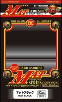 「1カートン（30個入り）」KMC カードバリアー 『マットブラック（黒）』