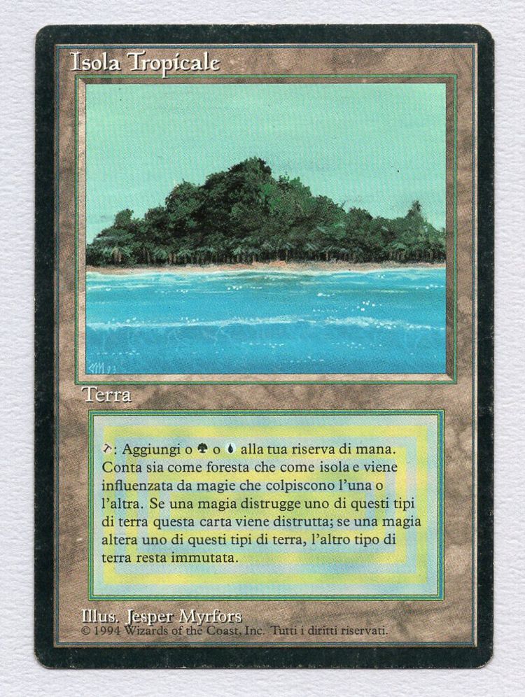 【黒枠】《Tropical Island》[3EDBB] 土地R