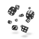 oakie doakie DICE 12mm Marble - Black 36個入り :ODD400004