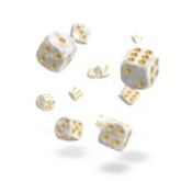 oakie doakie DICE 12mm Marble - White 36個入り :ODD400005