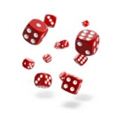 oakie doakie DICE 12mm Solid - Red 36個入り :ODD400024