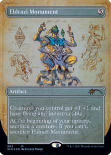 Foil】(603)□設計図□《エルドラージの碑/Eldrazi Monument》[SLD] 茶