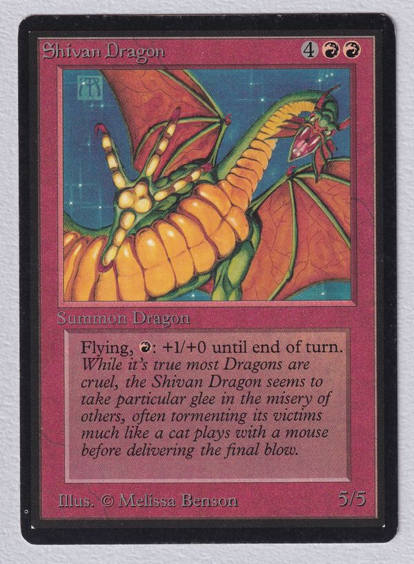 《シヴ山のドラゴン/Shivan Dragon》[LEB] 赤R