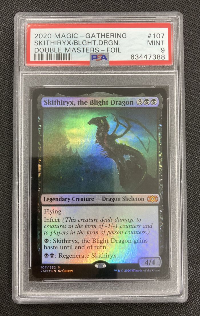 【Foil】(107)《荒廃のドラゴン、スキジリクス/Skithiryx, the Blight Dragon》[2XM] 黒R