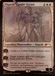 (701)■スケッチ■《遍歴の騎士、エルズペス/Elspeth, Knight-Errant》[SLD] 白R