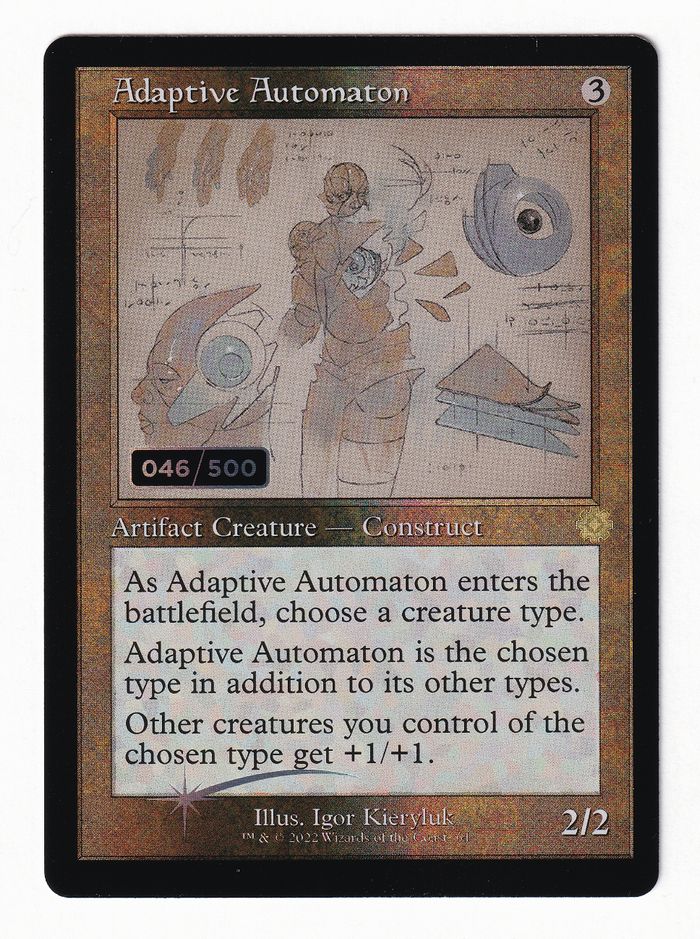 【ダブルレインボウ・Foil】(064)■設計図■《順応する自動機械/Adaptive Automaton》(シリアル入り)[BRR] 茶R
