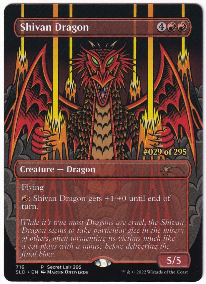 716)□Borderless□《Shivan Dragon》[SLD] | hareruya