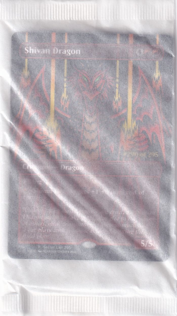 (716)■ボーダーレス■《シヴ山のドラゴン/Shivan Dragon》[SLD] 赤R