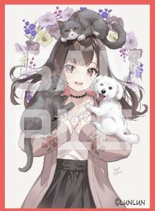 【◎LUNLUNサプライ】『#4』（キャンペーン）《碧風羽先生オリジナルスリーブ（犬猫看板娘）80枚入り #4