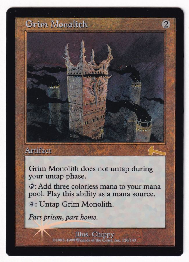 【Foil】《厳かなモノリス/Grim Monolith》[ULG] 茶R