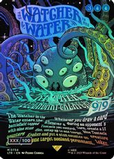 【ダブルレインボウ・Foil】(734)■ボーダーレス■《水中の監視者/The Watcher in the Water》(シリアル入り)[LTR-BF] 青R