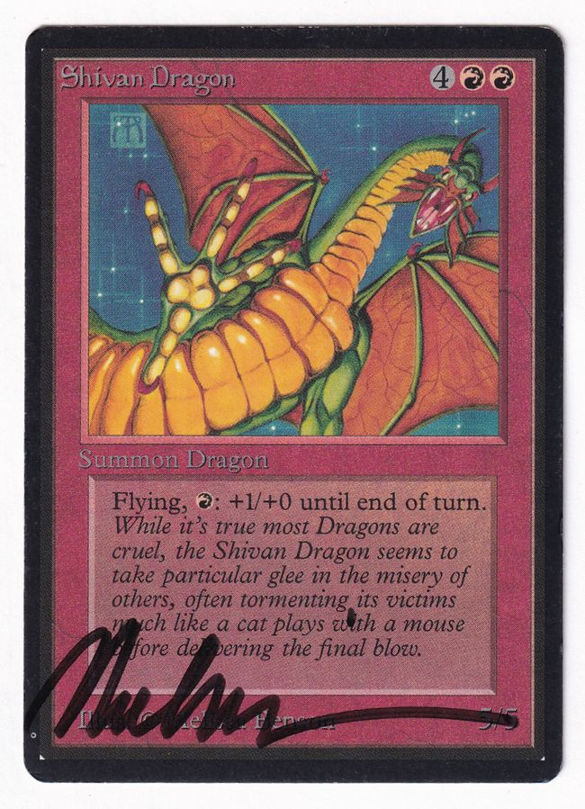 《シヴ山のドラゴン/Shivan Dragon》[LEB] 赤R