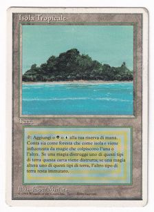 【委託商品/4枚セット】《Tropical Island》[3ED] 土地R MP