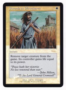 委託商品/4枚セット】【Foil】《剣を鍬に/Swords to Plowshares》[FNM