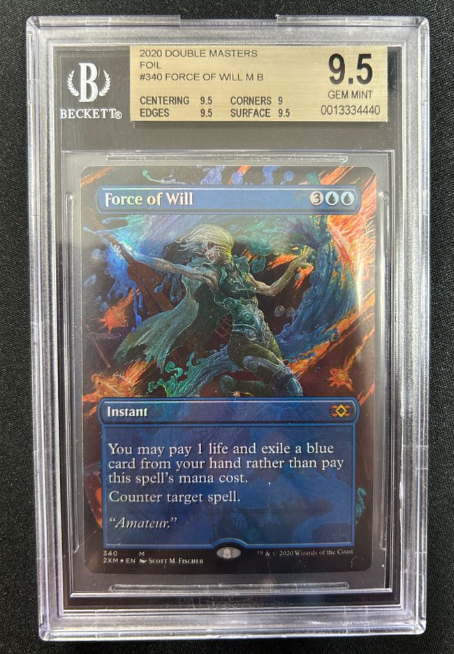 【Foil】(340)■ボーダーレス■《意志の力/Force of Will》[2XM-BF] 青R