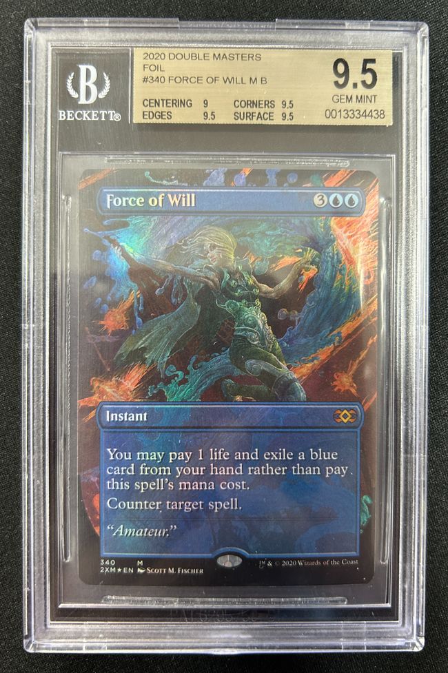 【Foil】(340)■ボーダーレス■《意志の力/Force of Will》[2XM-BF] 青R
